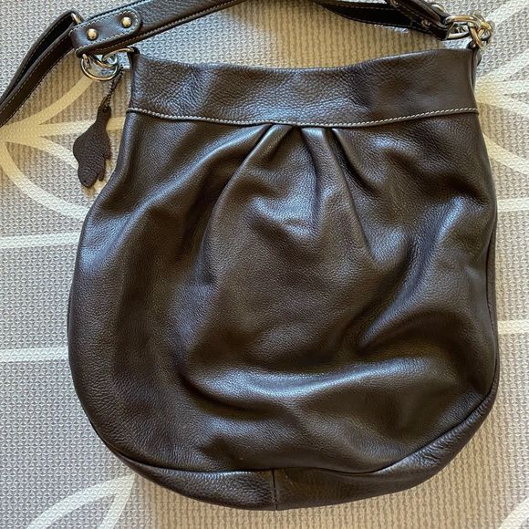 Roots Olivia Bag - dark brown leather, large size - Picture 3 of 7